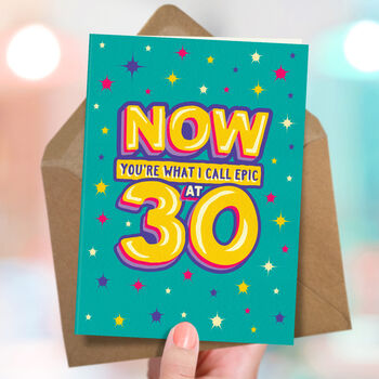Funny 30th Epic Milestone Birthday Card, 3 of 4