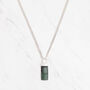 Orion Emerald Pendant Sterling Silver And Gold Vermeil, thumbnail 3 of 4