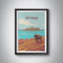 Elk Island National Park Canada Travel Poster Art Print, thumbnail 1 of 8