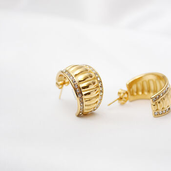 Sai Gold Plated Earrings, 2 of 3