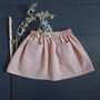 Handmade Personalised Linen Baby And Toddler Skirt, thumbnail 6 of 8
