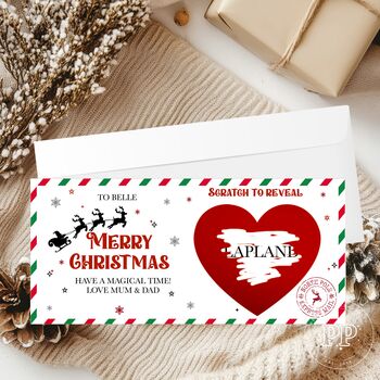 Christmas Scratch Reveal Ticket, Surprise Christmas Gift Reveal, 3 of 8