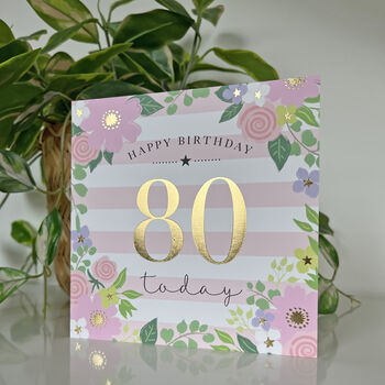 Milestone 80th Birthday Card, 2 of 2
