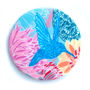 Faye Silk Covered Compact Mirror, thumbnail 3 of 3