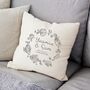 'Rock Pool' Personalised Cushion For Weddings, Anniversaries Or Engagements, thumbnail 1 of 2