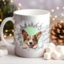 Personalised Christmas Corgi Break Through, thumbnail 8 of 10