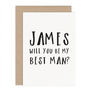 Will You Be My Best Man Card, thumbnail 2 of 3