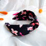 Pink Floral Knot Headband Hair Accessory, thumbnail 1 of 3