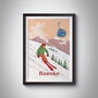 Bansko Ski Resort Bulgaria Travel Poster Art Print, thumbnail 1 of 8