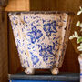 Milburn Blue Floral Plant Pots, thumbnail 5 of 5