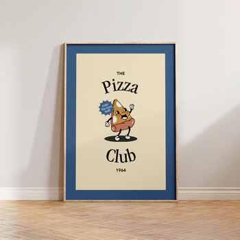 Retro Pizza Club Kitchen Dining Wall Art Print, 2 of 9