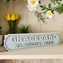 Personalised New Baby Name Vintage Wooden Road Sign, thumbnail 8 of 8