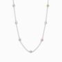 Rainbow Gemstone Necklace In Sterling Silver And Gold, thumbnail 1 of 9