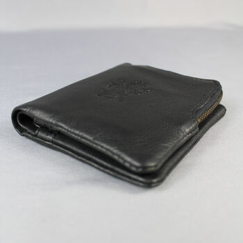 'Lander' Men's Leather Bi Fold Wallet In Black, 9 of 12