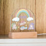 Personalised Unicorns And Rainbow Night Light For Children, thumbnail 6 of 7