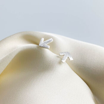 Sterling Silver Arrow Stud Earrings, 4 of 4