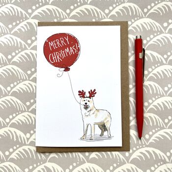 Husky Christmas Card, 2 of 3