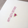 'Sister In A Million' Gold Glitter Heart Birthday Card, thumbnail 4 of 5