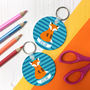 Children's Personalised 'Clever Fox' Fabric Pencil Case, thumbnail 2 of 6