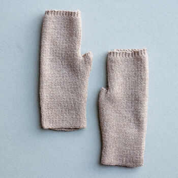 Cosy Knit Plain Colour Fingerless Gloves, 8 of 12