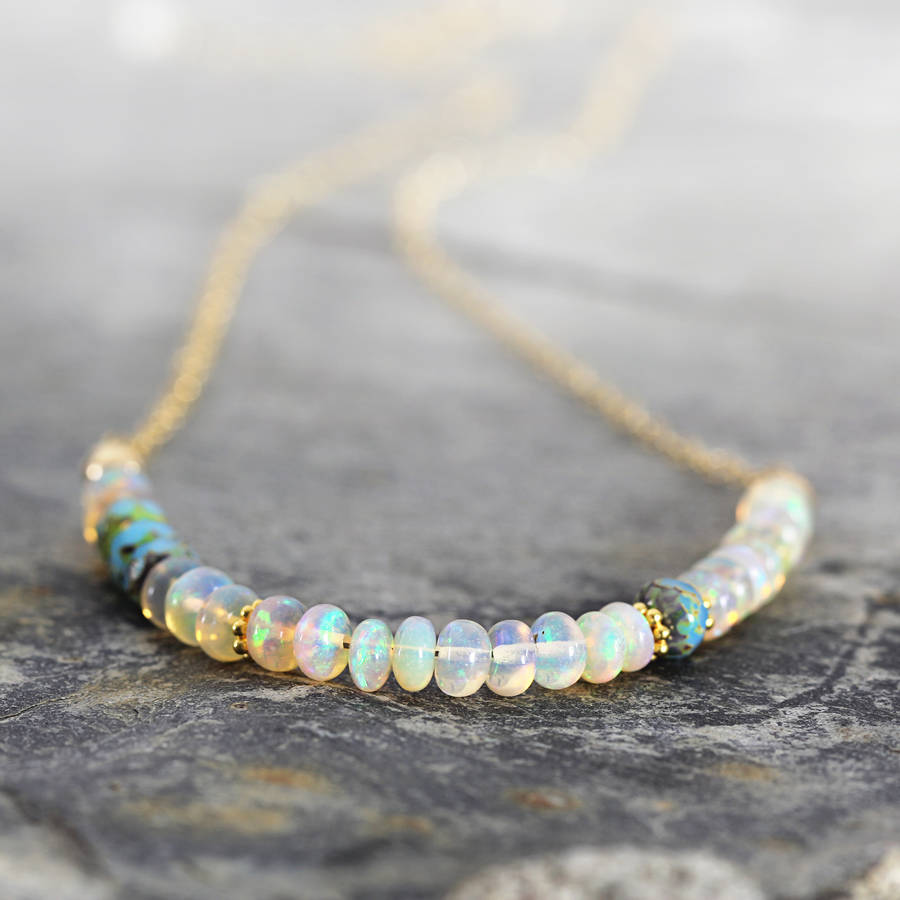 Ethiopian Opal Necklace, 1 of 10