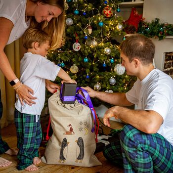 Personalised Christmas Santa Sack With Child's Drawing, 2 of 9