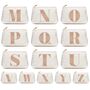 Personalised Initial Rose Gold Glitter Makeup Bag, thumbnail 8 of 12