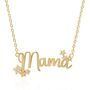 Mama Star Pendant Necklace 18 K Gold Plated, thumbnail 3 of 7