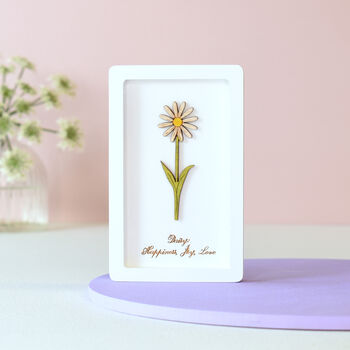 February Birth Flower Miniature Violet Wall Art Gift, 7 of 12