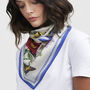 Agnes Tales Square Silk Blend Scarf, thumbnail 2 of 8