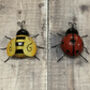 Ladybird And Bumble Bee Garden Wall Ornament, thumbnail 4 of 5