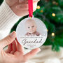 Personalised Photo Bauble For First Christmas As Grandad, thumbnail 1 of 5