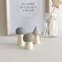 Forest Nursery Decor Mountain And Mushroom Trio Sage, Grey, Taupe, thumbnail 2 of 5