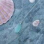 Cornish Sea Glass Pendant Rare Bottle Stopper, thumbnail 2 of 6