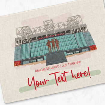 Personalised Man Utd Placemat, Football Gift, 2 of 5