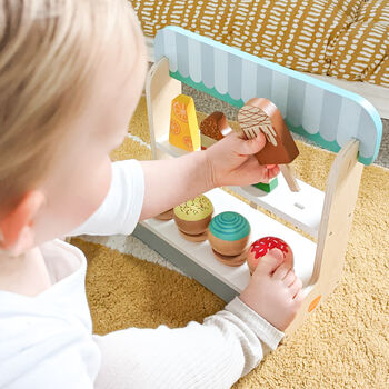 Wooden Ice Cream Play Shop With Accessories, 3 of 10