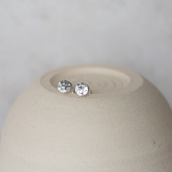 Sterling Silver Nugget Studs, 5 of 10