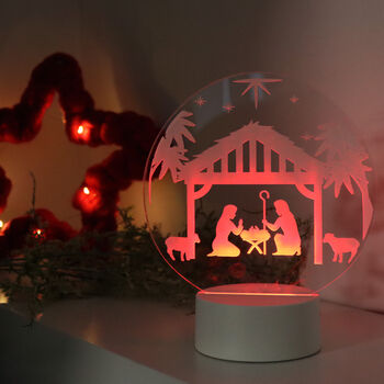 Christmas Nativity Scene LED Light Decoration, 3 of 8