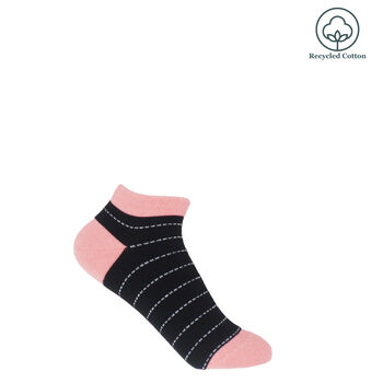 Zigzag Pink And Dash Black Women's Trainer Socks Bundle, 4 of 9