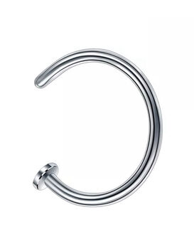 Titanium Open Nose Ring 8mm, 9 of 12