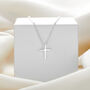 Girl's Sterling Silver Cross Necklace | Two Styles, thumbnail 5 of 7