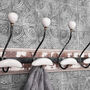 Wooden Coat Black And White Hook Set By G Decor, thumbnail 5 of 7