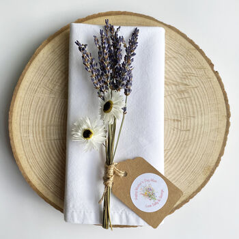 Personalised Lavender And Daisies Flowers Mother's Day Posy, 2 of 4