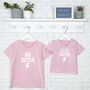 Lightning Bolt Brother And Sister Sibling T Shirt Set, thumbnail 4 of 5