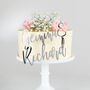Personalised Classic Couples Cake Charm, thumbnail 1 of 6