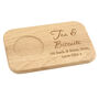 Personalised Cheese And Wine Wooden Coaster Tray, thumbnail 4 of 7