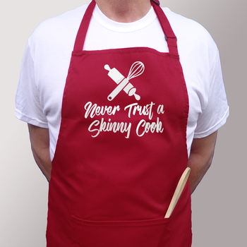 Never Trust A Skinny Cook Apron, 2 of 4
