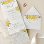 Summer Rose Concertina Wedding Invitations, thumbnail 1 of 4