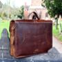 Handcrafted Men's Leather Laptop Bag Personalised Gift, thumbnail 8 of 12