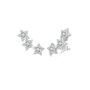 Christmas Sparkle Sterling Silver Crystal Star Earrings, thumbnail 3 of 8